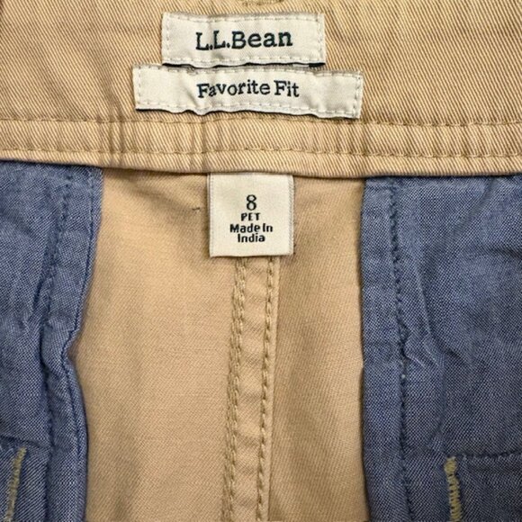 LL Bean Pants Womens Size 8 Petite cotton Comfort - Picture 5 of 7